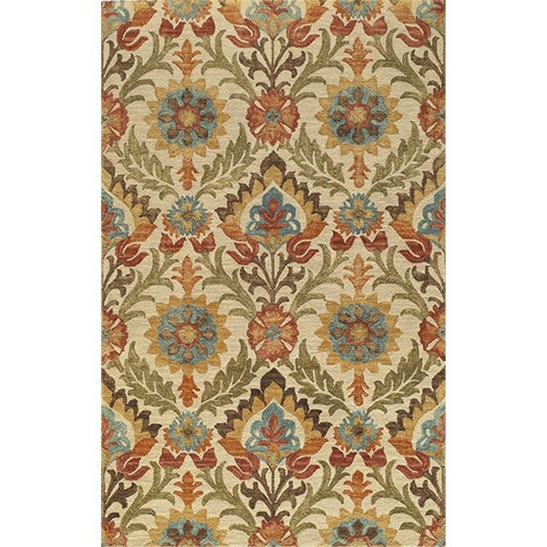 Momeni 27547 Tangier Indian Hand Tufted Rug- Gold - 7 ft. 6 in. x 9 ft. 6 in. TANGITAN-9GLD7696